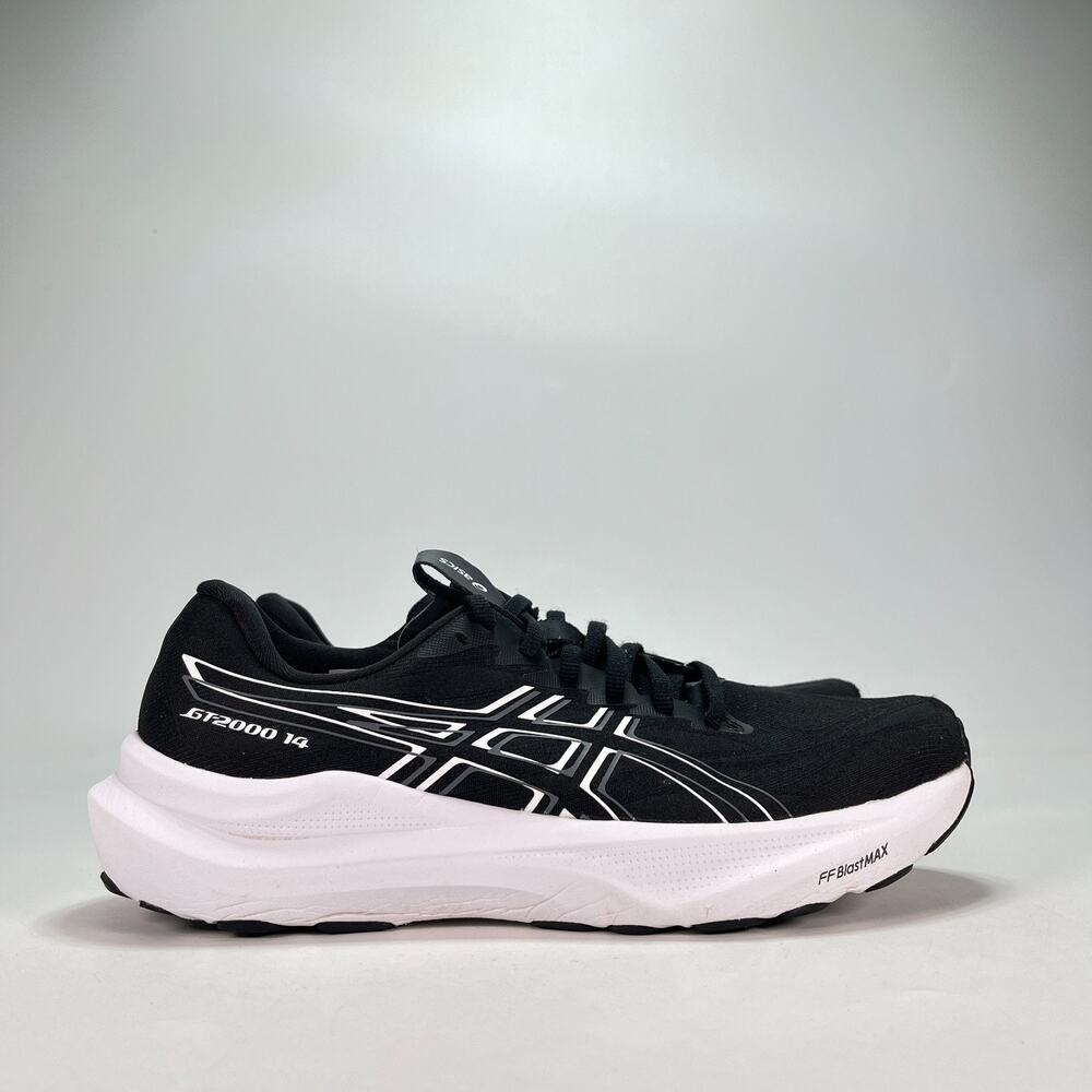 ASICS GT-2000 14 Black White Athletic Running Shoes 1012B843 Women's Size 10.5